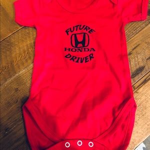 (Never worn) Custom Honda onesie (12-18 months)